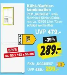 Repo Markt PKM Kühl-/Gefrierkombination Angebot