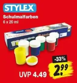 Repo Markt STYLEX Schulmalfarben Angebot