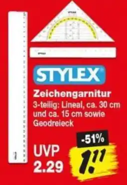 Repo Markt STYLEX Zeichengarnitur Angebot