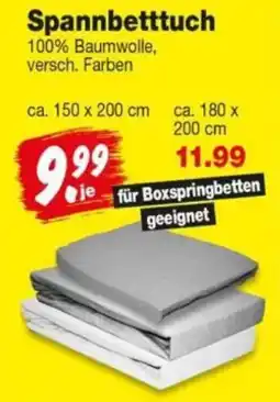 Repo Markt Spannbetttuch Angebot