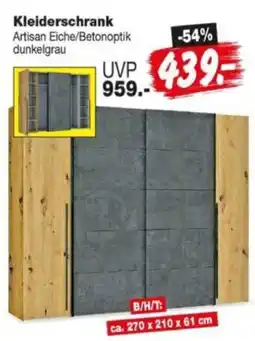 Repo Markt Kleiderschrank Artisan Angebot