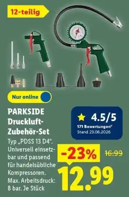 Lidl PARKSIDE Druckluft-Zubehör-Set Angebot