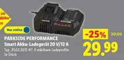 Lidl PARKSIDE PERFORMANCE Smart Akku-Ladegerät 20 V/12 A Angebot