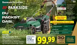 Lidl PARKSIDE Akku-Rasenmäher 40 V Angebot