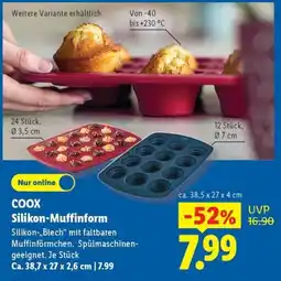 Lidl COOX Silikon-Muffinform Angebot