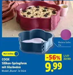 Lidl COOX Silikon-Springform mit Glasboden Angebot