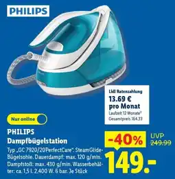 Lidl PHILIPS Dampfbügelstation Angebot