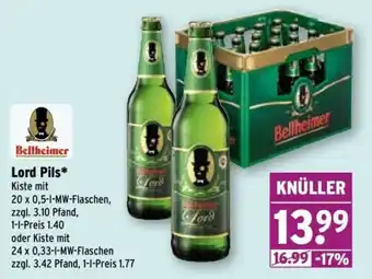 Wasgau Bellheimer Lord Pils* Angebot