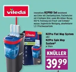 Wasgau Vileda H2Pro Flat Mop System Angebot