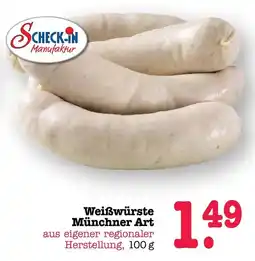 Scheck-in-Center Scheck-in Manufaktur Weißwürste Münchner Art Angebot