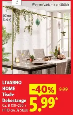 Lidl LIVARNO HOME Tisch-Dekostange Angebot