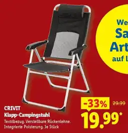 Lidl CRIVIT Klapp-Campingstuhl Angebot