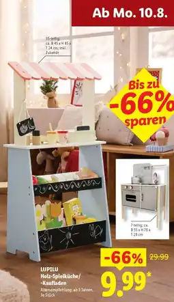 Lidl LUPILU Holz-Spielküche/-Kaufladen Angebot