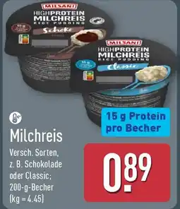 Aldi Nord MILSANI Milchreis Angebot