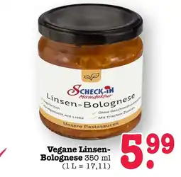Scheck-in-Center Scheck-in Linsen-Bolognese Angebot