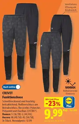 Lidl CRIVIT Funktionshose Angebot