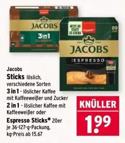 Wasgau Jacobs Sticks Angebot