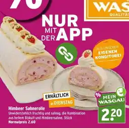 Wasgau Himbeer Sahnerolle Angebot