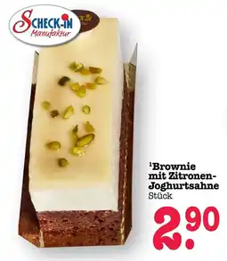 Scheck-in-Center Scheck-in Brownie mit Zitronen-Joghurtsahne Angebot
