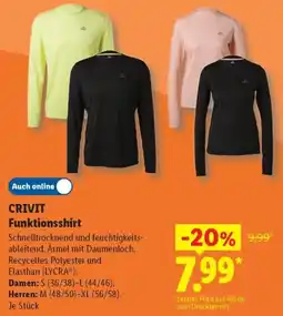 Lidl CRIVIT Funktionsshirt Angebot