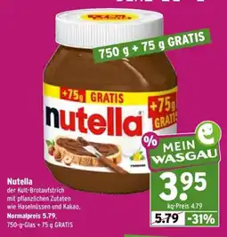 Wasgau Nutella Angebot