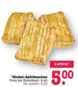 Scheck-in-Center Dinkel-Apfeltaschen Angebot