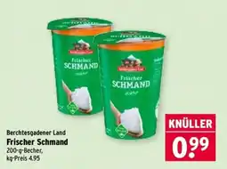 Wasgau Berchtesgadener Land Frischer Schmand Angebot