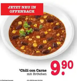 Scheck-in-Center Chili con Carne mit Brötchen Angebot