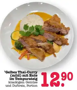 Scheck-in-Center Gelbes Thai-Curry mit Ente im Tempurateig Angebot