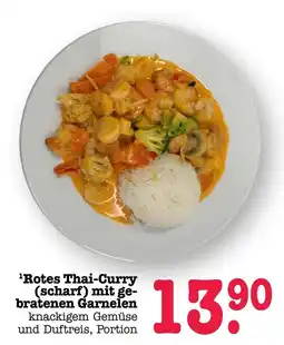 Scheck-in-Center Rotes Thai-Curry (scharf) mit gebratenen Garnelen Angebot