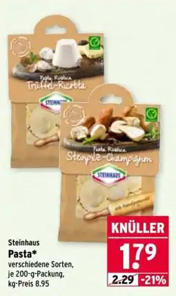 Wasgau Steinhaus Pasta* Angebot