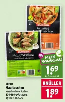 Wasgau Bürger Maultaschen Angebot