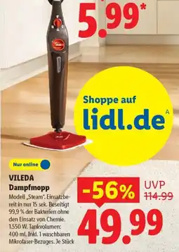 Lidl VILEDA Dampfmopp Angebot