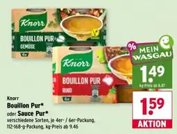 Wasgau Knorr Bouillon Pur Angebot