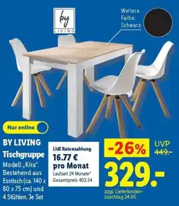 Lidl BY LIVING Tischgruppe Angebot