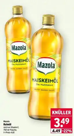 Wasgau Mazola Keimöl Angebot