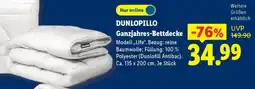 Lidl DUNLOPILLO Ganzjahres-Bettdecke Angebot