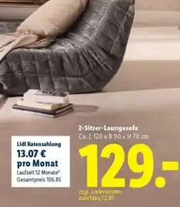 Lidl 2-Sitzer-Loungesofa Angebot