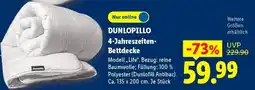 Lidl DUNLOPILLO 4-Jahreszeiten-Bettdecke Angebot