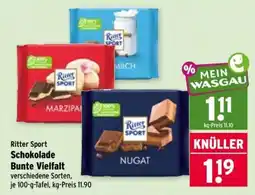 Wasgau Ritter Sport Schokolade Bunte Vielfalt Angebot