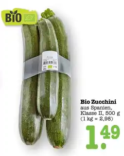 Scheck-in-Center Bio Zucchini Angebot
