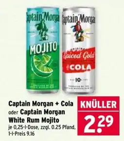 Wasgau Captain Morgan + Cola Angebot