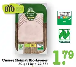 Scheck-in-Center Unsere Heimat Bio-Lyoner Angebot