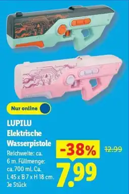 Lidl LUPILU Elektrische Wasserpistole Angebot