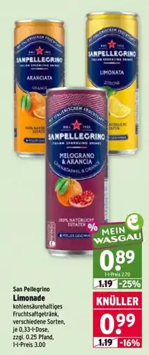 Wasgau San Pellegrino Limonade Angebot