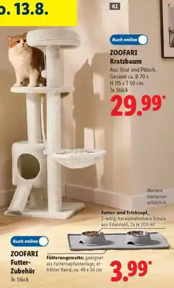 Lidl ZOOFARI Kratzbaum Angebot