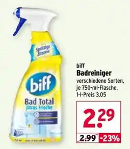 Wasgau biff Badreiniger Angebot