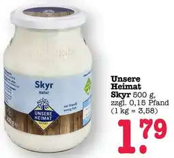 Scheck-in-Center Unsere Heimat Skyr Angebot