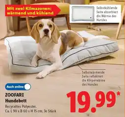 Lidl ZOOFA RI Hundebett Angebot