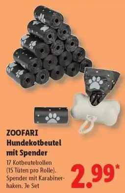 Lidl ZOOFARI Hundekotbeutel mit Spender Angebot